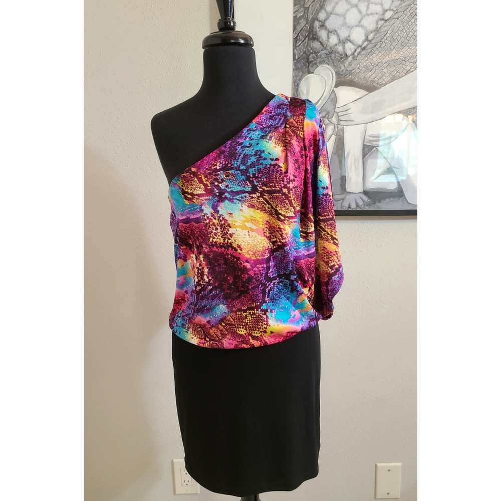 Speechless One Shoulder Cocktail Dress.